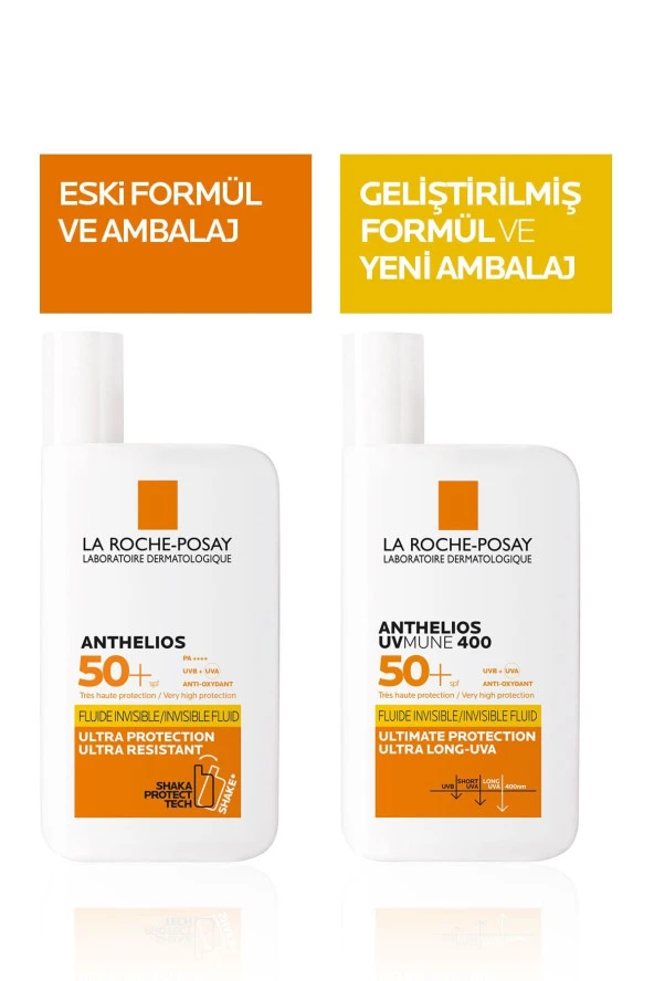 La Roche Posay Anthelios Uvmune Fluide Her Cilde Uygun Yüksek Korumalı Yüz Güneş Kremi Set 50 Mlx2