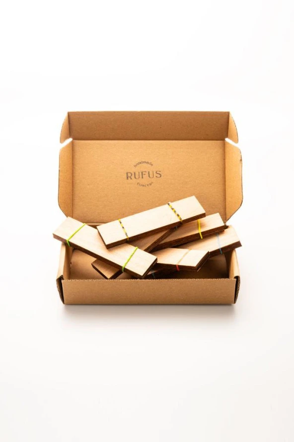 Ahşap Mum Fitili - 75 Adet ( 25mm x 100mm x 0,5mm ) - Resim 3