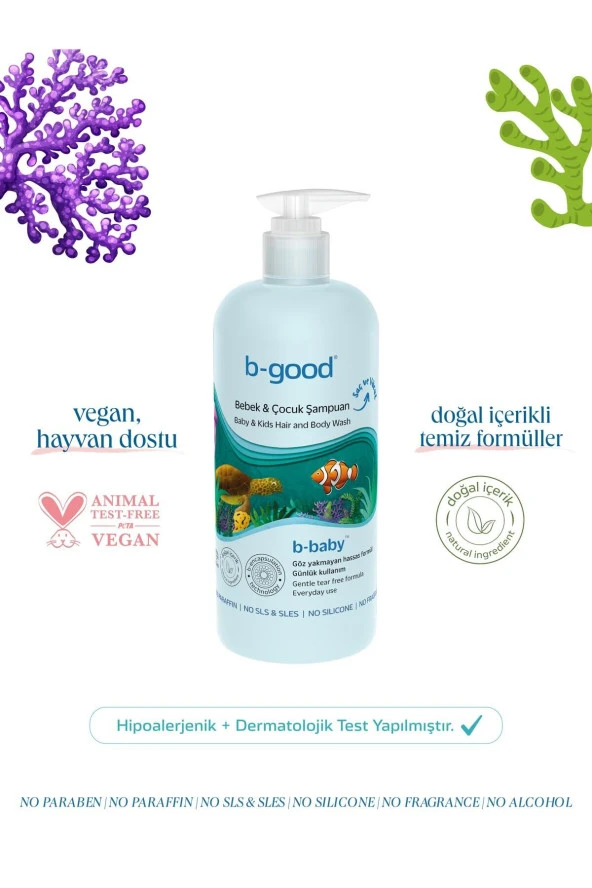 B-GOOD Bebek & Çocuk Saç Ve Vücut Şampuanı 500 Ml