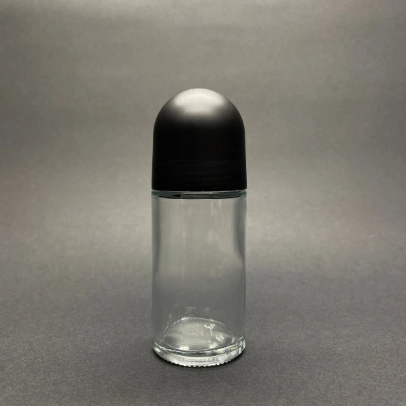 50 cc Roll-on Cam  Şişe - Şeffaf - 50 ml Cam Deodorant Şişesi  x 3 Adet ürün görseli