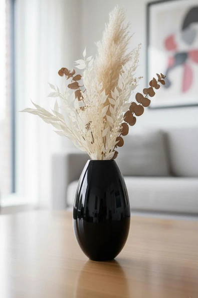 Paşabahçe Denizli Cam Peter Svarper Siyah Mini Vazo 466929 17698 - Resim 3