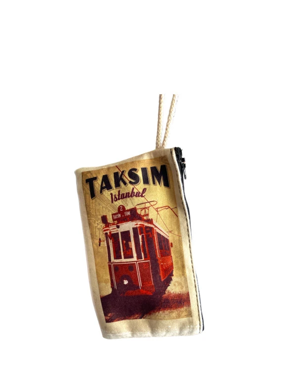 Aytan Ayt-3226 Baskılı İpli Çok Amaçlı Bez Çanta (Kalemlik) 13 X 20 Cm