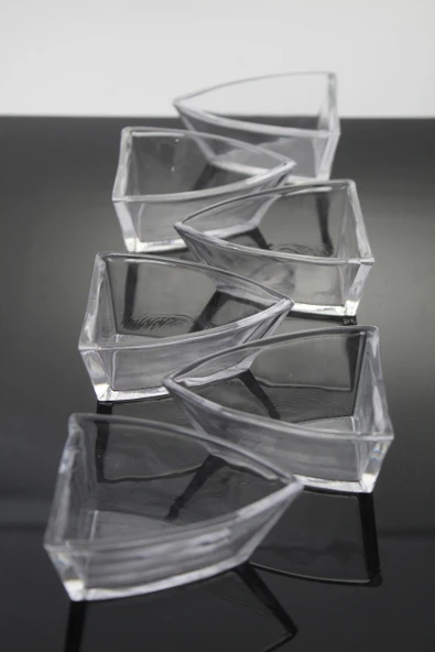 Paşabahçe Kristal El İmalatı 6 lı Sos Kasesi 24287 1031233 - Resim 2