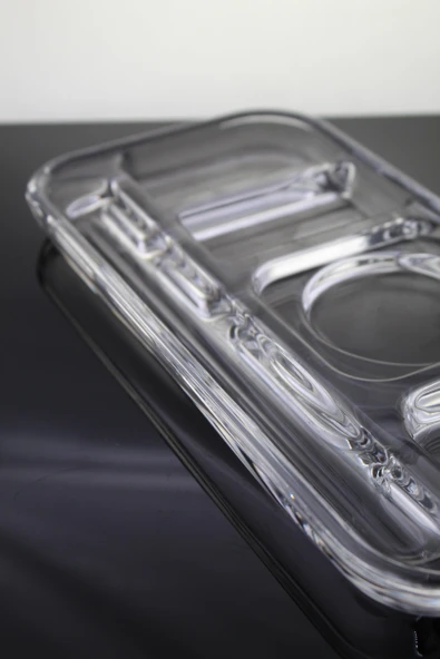 Paşabahçe El İmalatı Kristal 5 Bölmeli Çerezlik 1041558 24317 - Resim 3