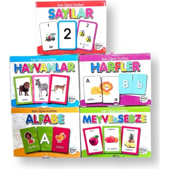Karatay Yayınları Bak Öğren Kartları Alfabe - 3