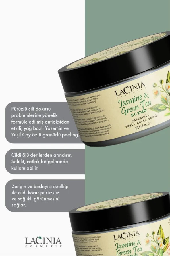 Lacinia Yasemin Yeşil Çaylı Scrub Peeling 250 ml.