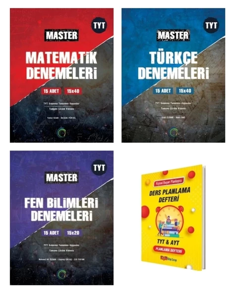 TYT Master Matematik Türkçe ve Fen Bilimleri Sayısal Deneme Seti