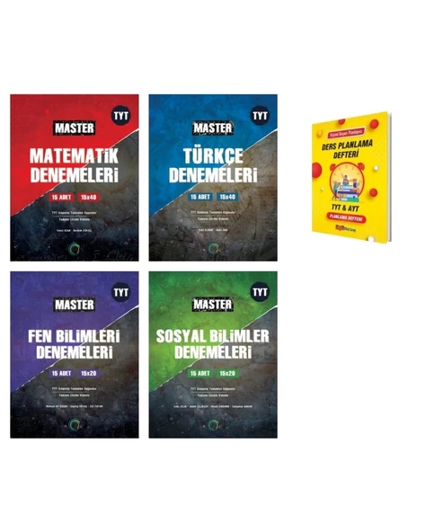 TYT Master Matematik Türkçe Fen ve Sosyal Bilimler Tüm Dersler Deneme Seti