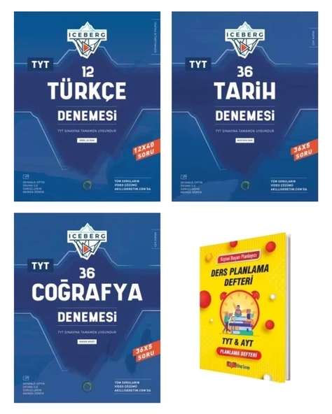 TYT IceBerg Türkçe Tarih ve Coğrafya Branş Denemeleri Seti