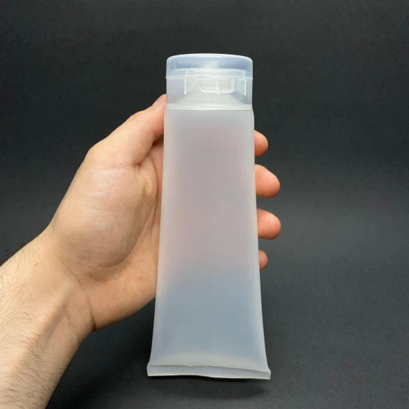 Açılır Kapanır Fliptop Kapaklı Boş Krem Tüpü 250ml , Merhem Tüpü ,  Lipgloss Tüp 250 ml  ( 3 Adet) - 2