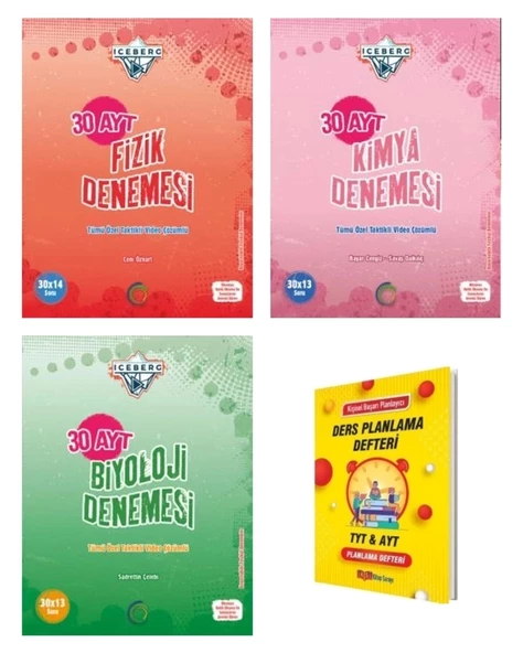 AYT IceBerg Fizik Kimya ve Biyoloji Deneme Seti