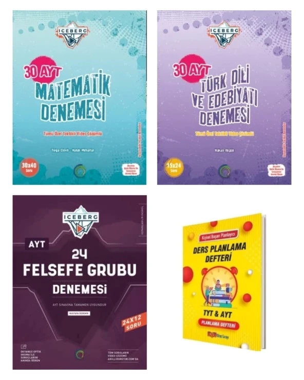 AYT IceBerg Matematik Edebiyat ve Felsefe Grubu Eşit Ağırlık Deneme Seti
