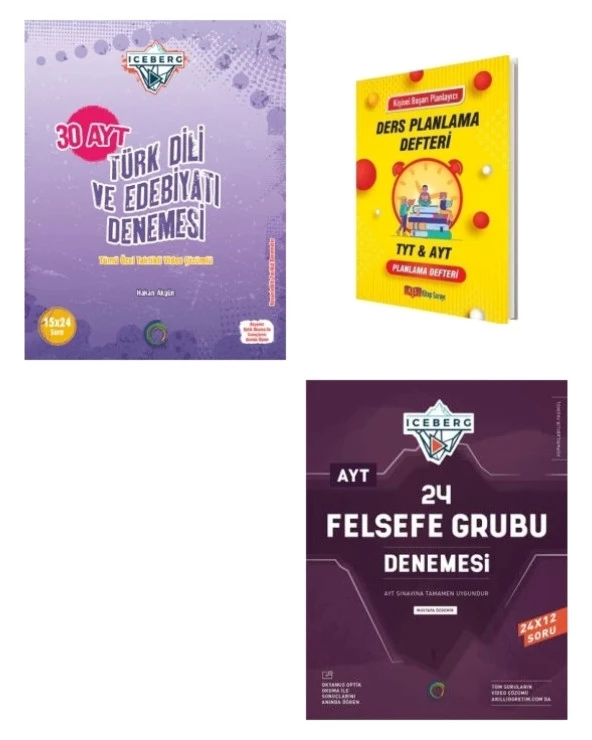 AYT IceBerg Türk Dili Edebiyatı ve Felsefe Grubu Sözel Deneme Seti