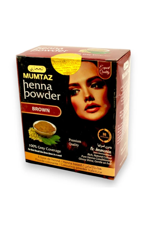 Mumtaz Saç Kınası Kahverengi 6 lı Paket Brown Henna