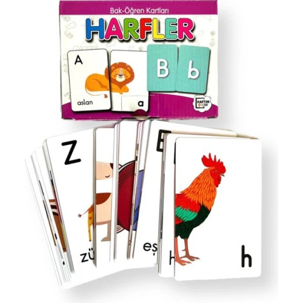 Karatay Yayınları Bak Öğren Kartları Harfler