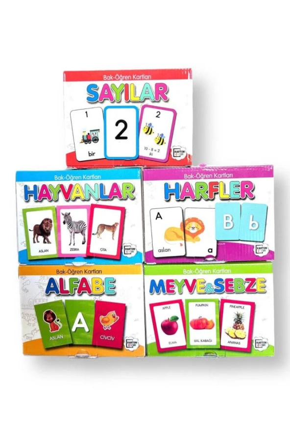 Karatay Yayınları Bak Öğren Kartları Meyve Sebze - 3
