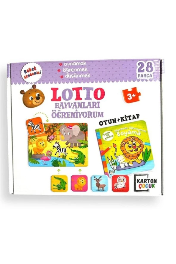 Karatay Yayınları Bebek Akademisi Lotto Hayvanları Öğreniyor - 2