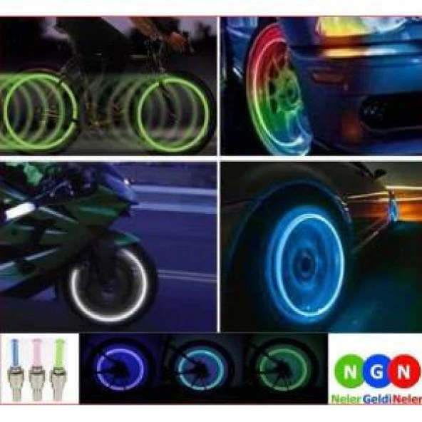 HAREKETE DUYARLI SENSÖRLÜ IŞIKLI SİBOP KAPAĞI 2 ADET LED LAMBA - Resim 2