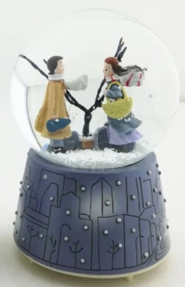 Kış Masalı Kar Küresi Orta Boy Dekoratif Hediyelik - Resim 2