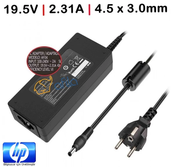 HP ProBook 440 G10 (8A566EA) Notebook Adaptörü, Şarj Aleti Cihazı 45W - Resim 3