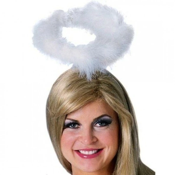 Beyaz Otrişli Tüylü Esnek Yapı Melek Haresi Melek Tacı - 2