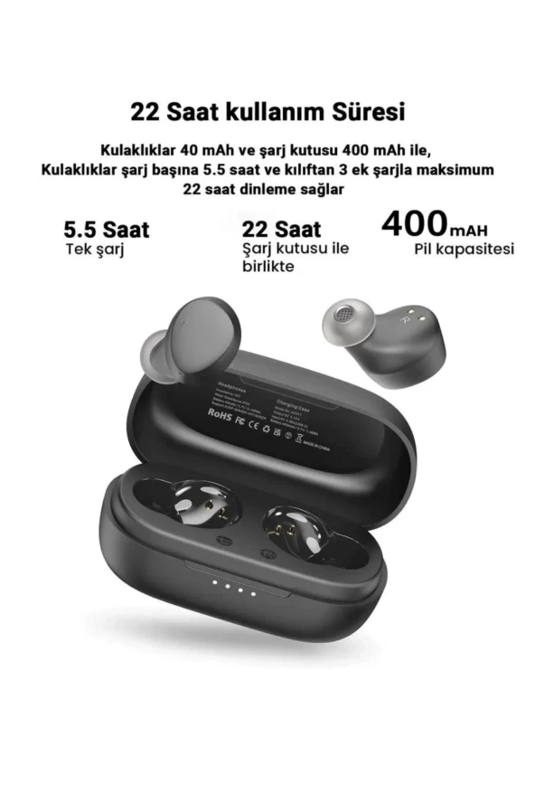 Fuchsia Agile Dots Ultra Hafif Bluetooth 5.3 Kablosuz TWS Airpods Kulaklık - 3