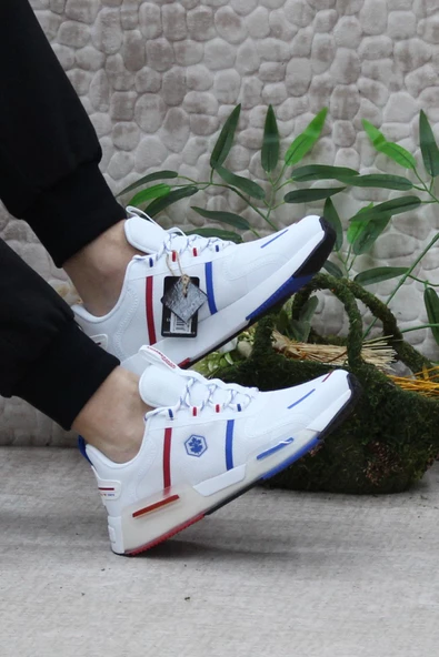 Lumberjack Murda Beyaz Kırmızı Hafif Rahat Orijinal Ürün Erkek Spor Ayakkabı - 5