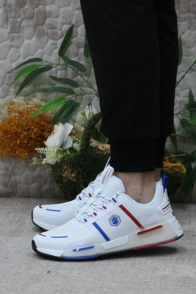 Lumberjack Murda Beyaz Kırmızı Hafif Rahat Orijinal Ürün Erkek Spor Ayakkabı - 3