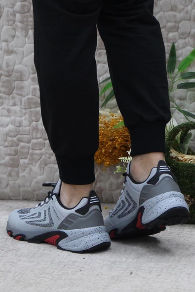 Lumberjack Magıc Gri Rahat Akıllı Bağçıklı Orijinal Ürün Erkek Spor Ayakkabı - Resim 4