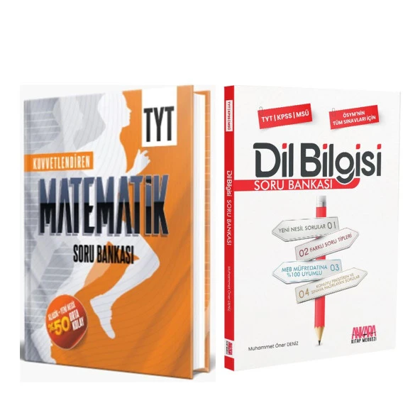 Aktif Öğrenme TYT Matematik Kuvvetlendiren ve AKM Dil Bilgisi Soru Bankası Seti 2 Kitap
