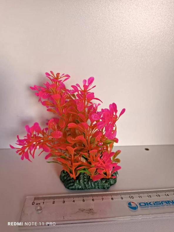 Netx Akvaryum Plastik Bitki 11x10x9 cm M-403 - Resim 3