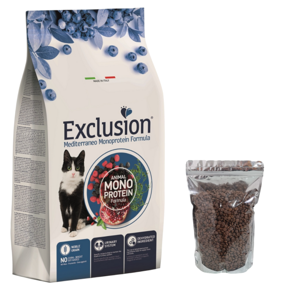 Exclusion Monoprotein Ton Balıklı 1 kg Yetişkin Kedi Maması - Açık Paket