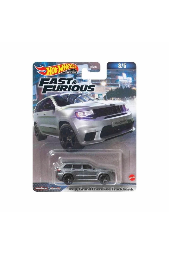 Hot Wheels Premium Fast & Furious Jeep Grand Cherokee Trackhawk HNW46 HNW48