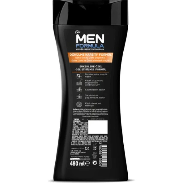 Ipek Men Formula Kepeğe Karşı Etkili Şampuan - Dökülmeye Eğilimli Saçlar - 2