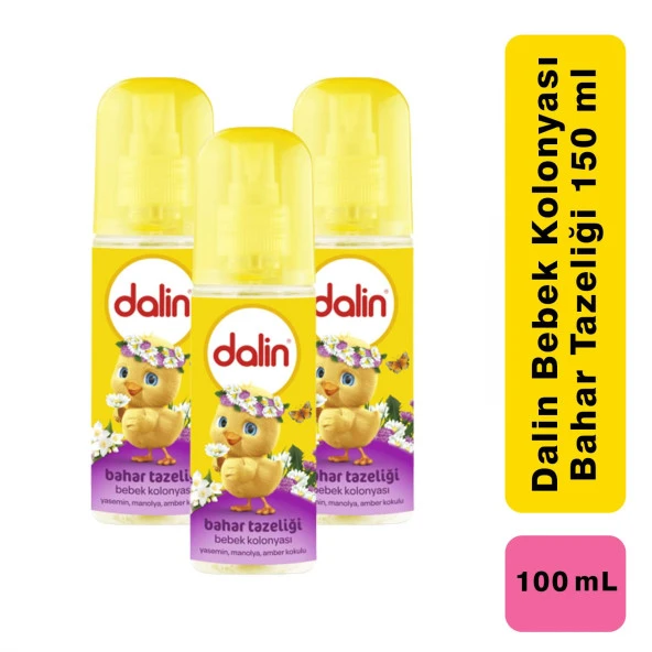 Dalin Bebek Kolonyası Sprey Sprey Bahar Tazeliği 100 ml 3 Adet