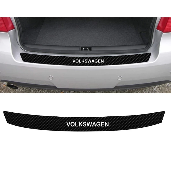 Volkswagen Transporter İçin Uyumlu Aksesuar Oto Arka Tampon Bagaj Koruyucu Sticker 92*7 Cm