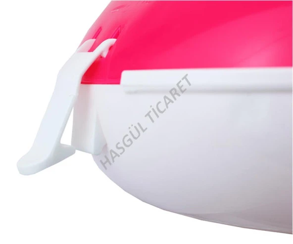 Hsgl Bisiklet Arka Kutu Plastik Pembe Beyaz Cmr UB KTU-125 - 3