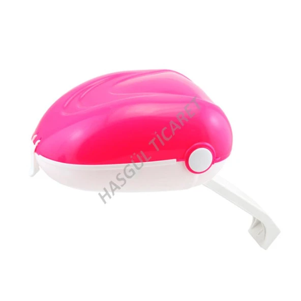 Hsgl Bisiklet Arka Kutu Plastik Pembe Beyaz Cmr UB KTU-125 - 4