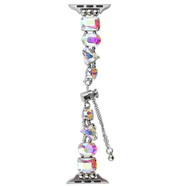 Watch 44mm KRD-115 Renkli Taş Tasarımlı Kordon - Resim 3