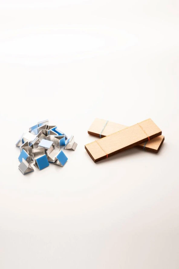 Ahşap Mum Fitili - 20 Adet ( 30mm x 100mm x 0,5mm ) ürün görseli