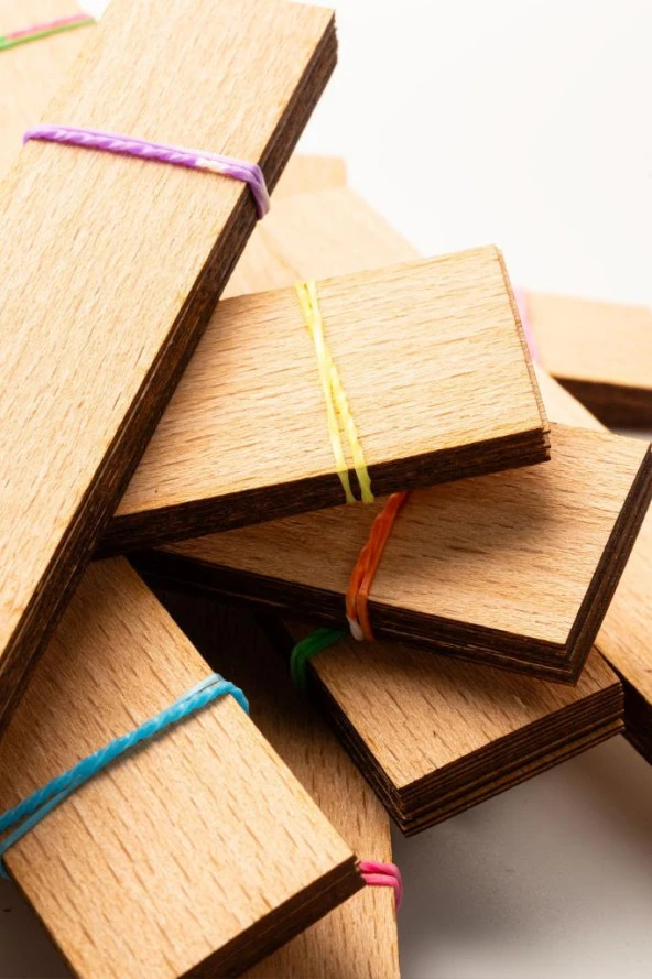 Ahşap Mum Fitili - 30 Adet ( 25mm x 150mm x 0,5mm ) - Resim 6