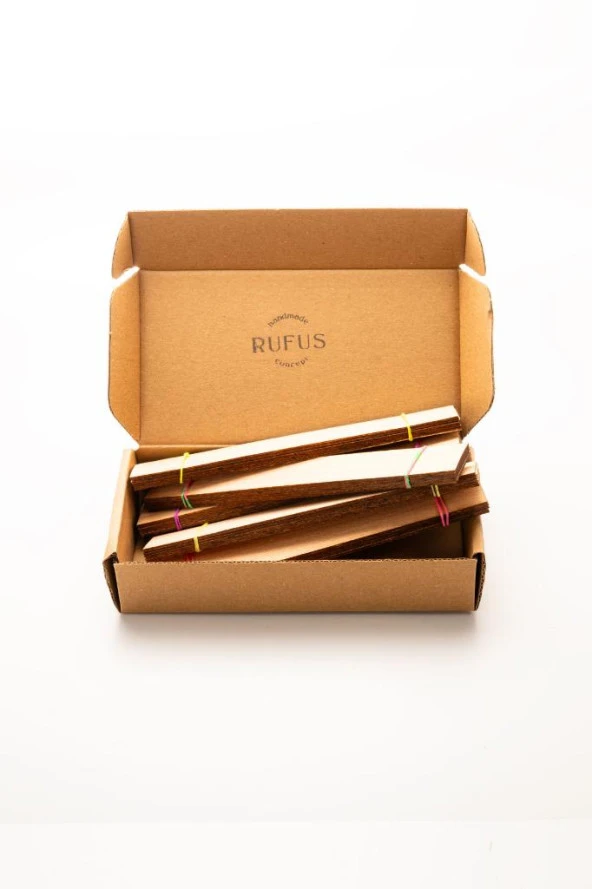 Ahşap Mum Fitili - 50 Adet ( 25mm x 150mm x 0,5mm ) - 3