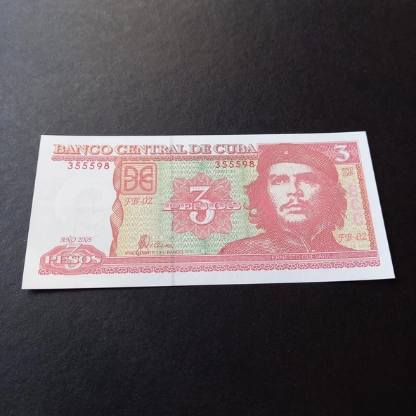 2005 Küba 3 pesos ÇİL eski yabancı kağıt para - che guevara - 39963665b40bf0d9d8 - 5