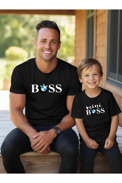 Bmw Boss Mini Boss Baba Oğul Kız TEK ÜRÜN FİYATIDIR KOMBİN YAPMAK İÇİN EN AZ 2 ADET SEPETE EKLEYİNİZ