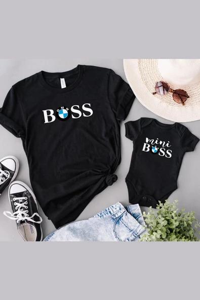 Bmw Boss Mini Boss Baba Oğul Kız TEK ÜRÜN FİYATIDIR KOMBİN YAPMAK İÇİN EN AZ 2 ADET SEPETE EKLEYİNİZ