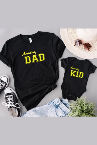 Amazing Dad Amazing Kid Baba Oğul Kız TEK ÜRÜN FİYATIDIR KOMBİN YAPMAK İÇİN EN AZ 2 ADET SEPETE EKLE