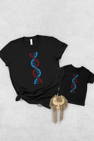 Bordo Mavi DNA Baba Oğul Kız (TEK ÜRÜN FİYATIDIR KOMBİN YAPMAK İÇİN EN AZ 2 ADET SEPETE EKLEYİNİZ)