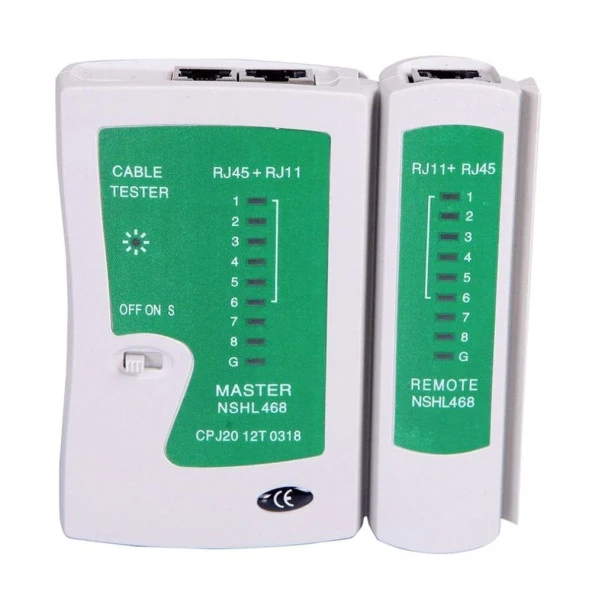 Ancheyn Network Tester Rj11 Rj45 Cat İnternet Kontrol Test Cihazı Led Işıklı 4523