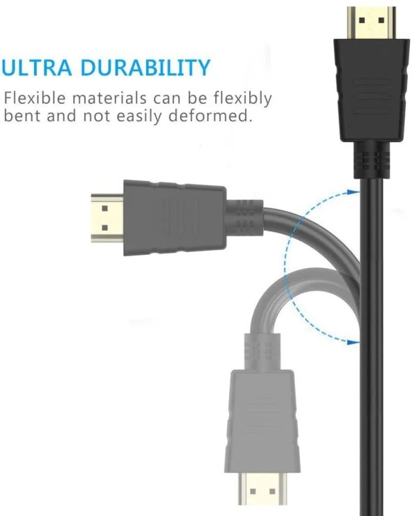 Ancheyn HDMI Kablosu 1.5 Metre Laptop Notebook Tv Ses Görüntü Bağlantı Aparatı Erkek - Erkek 4294 - Resim 6