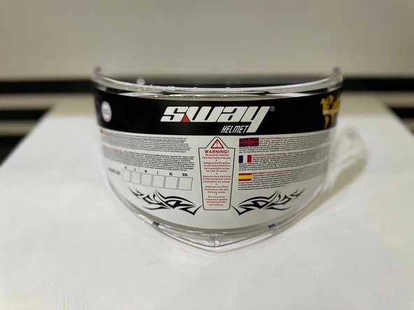 Kask Camı Sway 861 (CARBON SERİ )(Acerbis Krapon) Şeffaf - 3